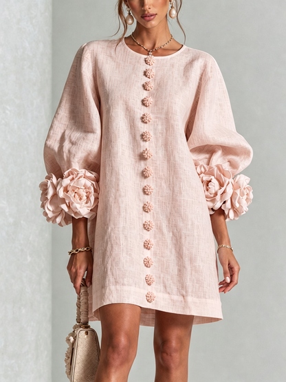Elena | Mini Vestido Cascada Floral