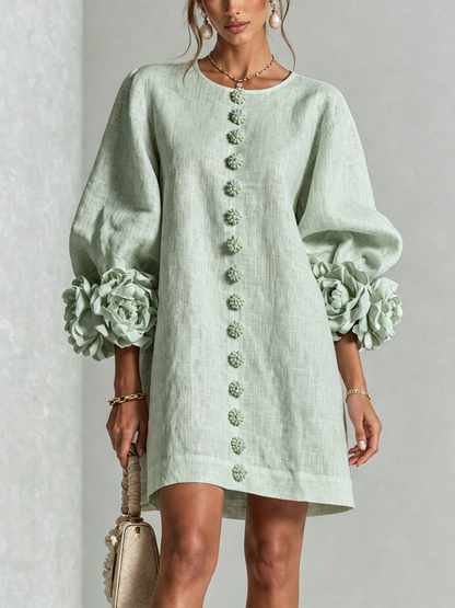 Elena | Mini Vestido Cascada Floral