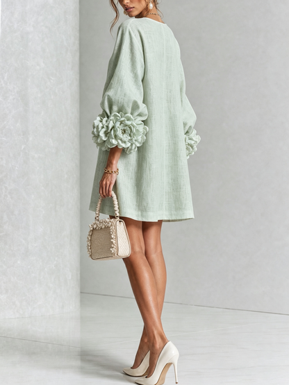 Elena | Mini Vestido Cascada Floral
