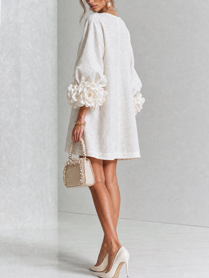 Elena | Mini Vestido Cascada Floral