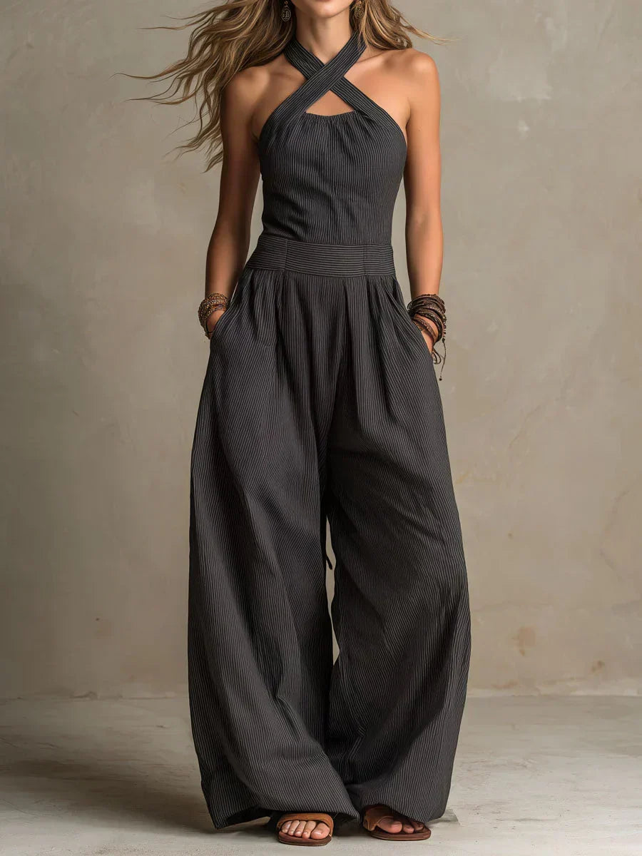 Clara · Mono con un elegante escote cruzado