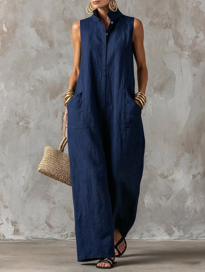 Lorena | Vestido Maxi Lino Costa